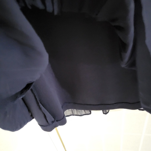 DKNY Navy Pleated Dress 6 New - Picture 5 of 8